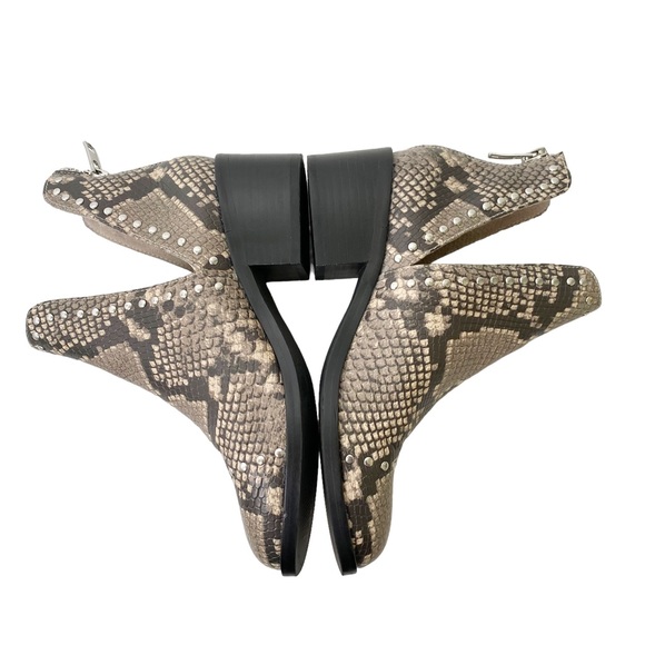 Steve Madden Conspire Studded Snakeskin Genuine Leather Booties Size 8.5 - Picture 8 of 9